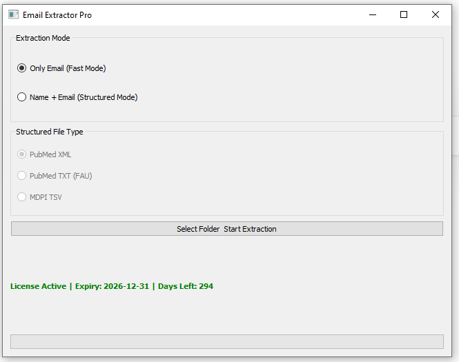 Email Extractor Pro Screenshot